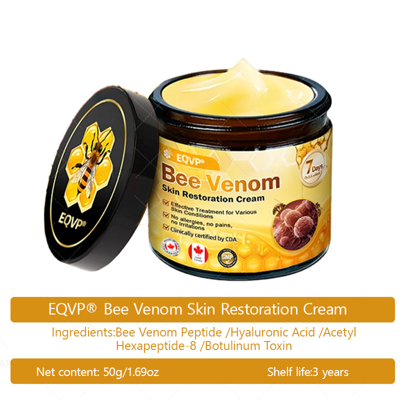 EQVP® 𝘽𝙀𝙀 𝙑𝙀𝙉𝙊𝙈 𝑺𝒌𝒊𝒏 𝑹𝒆𝒔𝒕𝒐𝒓𝒂𝒕𝒊𝒐𝒏 𝑪𝒓𝒆𝒂𝒎 –🌵 Anti-aging,Hydrating, Skin Repair, Even Tone, Acne and Dark Spot Treatment, Wart and Mole Removal, Psoriasis Relief